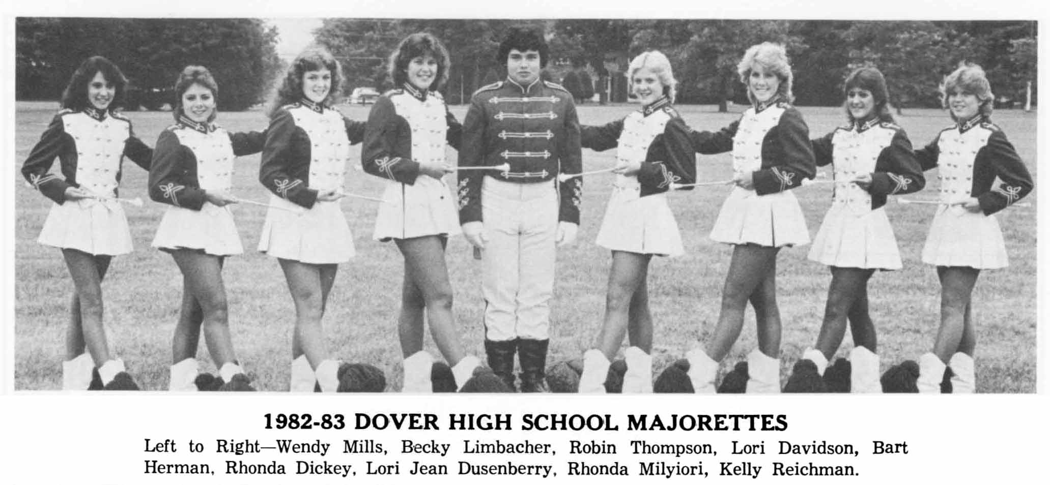 Majorettes and Drum Major 19821983